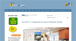 Desktop Screenshot of fishhawkrealtyandlistings.com